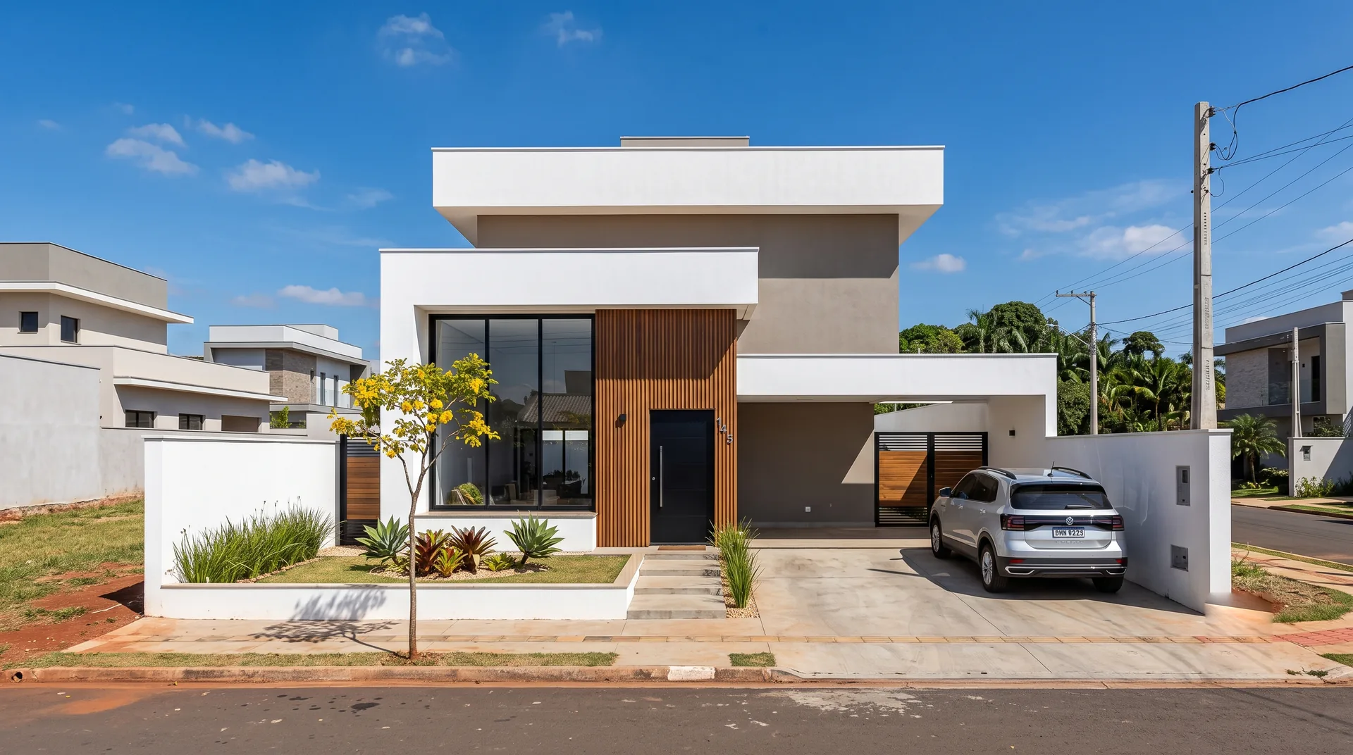 Sobrado contemporâneo entregue pela Dust